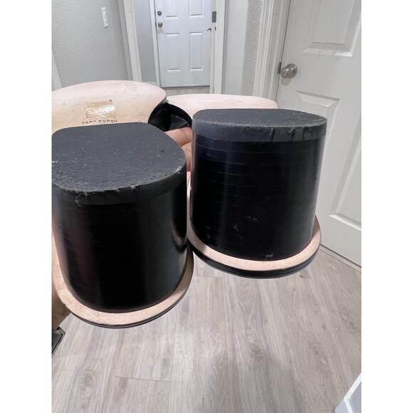 Tory Burch Black and Gold Heels - Picture 8 of 8